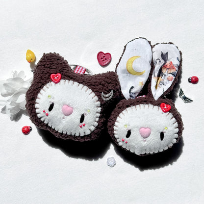 Moon Couple Plush Charms