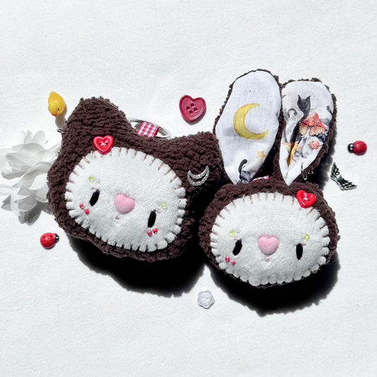 Moon Couple Plush Charms