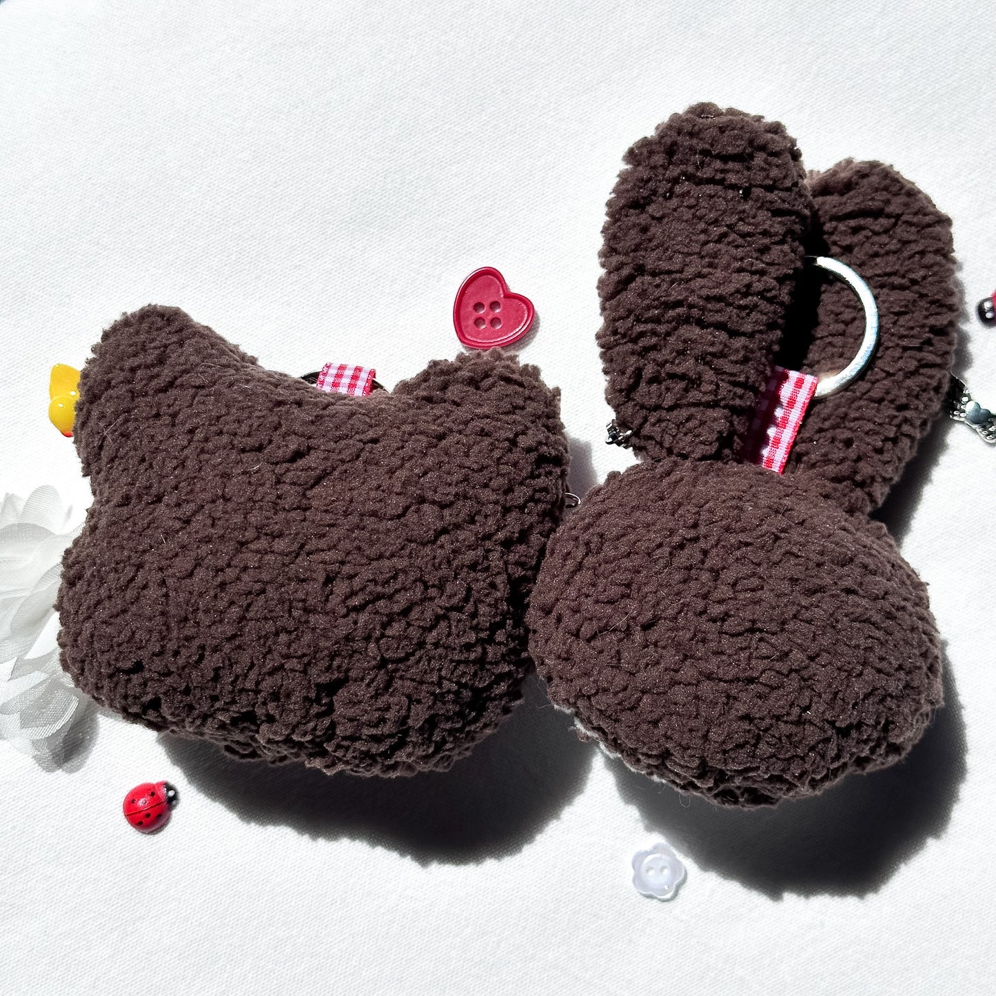Moon Couple Plush Charms