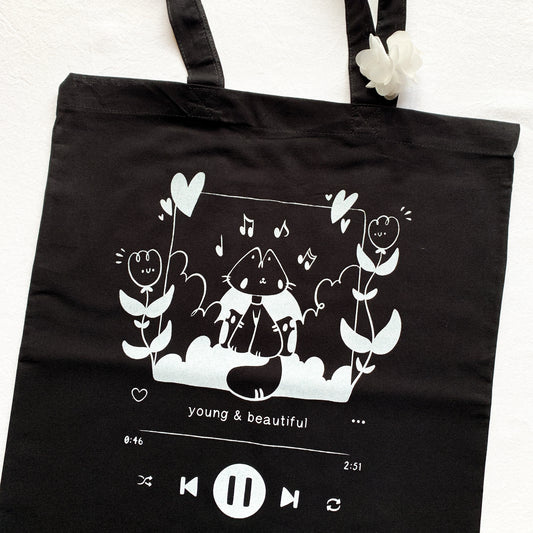 Young & Beautiful Tote Bags