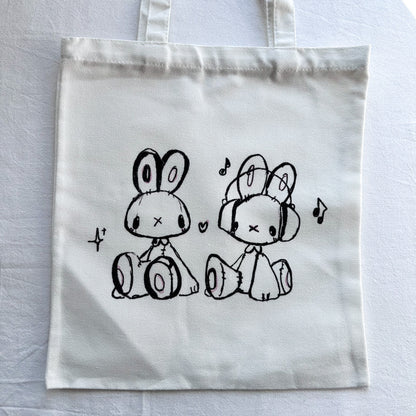 Bunny Canvas Tote Bag