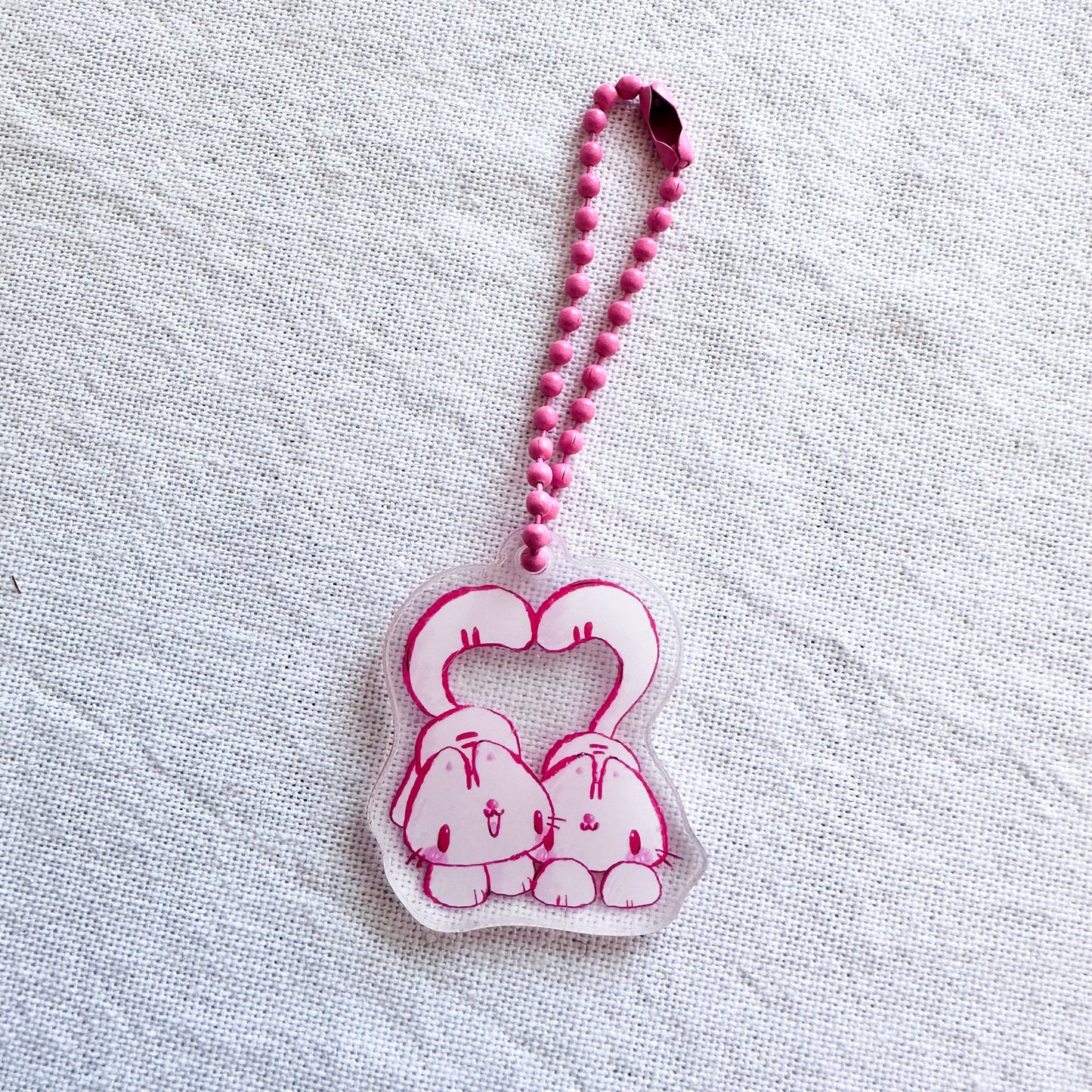 Love Kitties Acrylic Charm