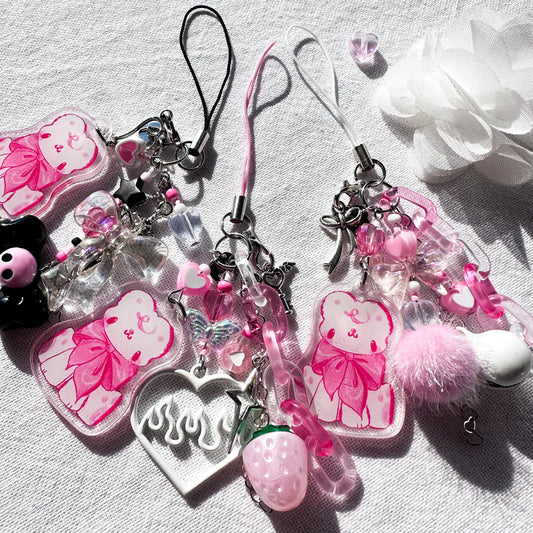 Pink Milo Charms