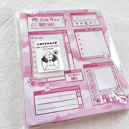 Daily Planner Memo Pad