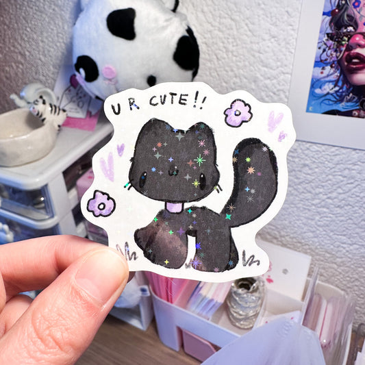 Kuro Holo Sticker