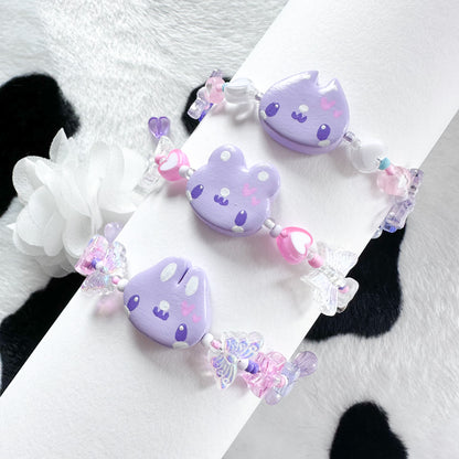 Purple Clay Bracelets