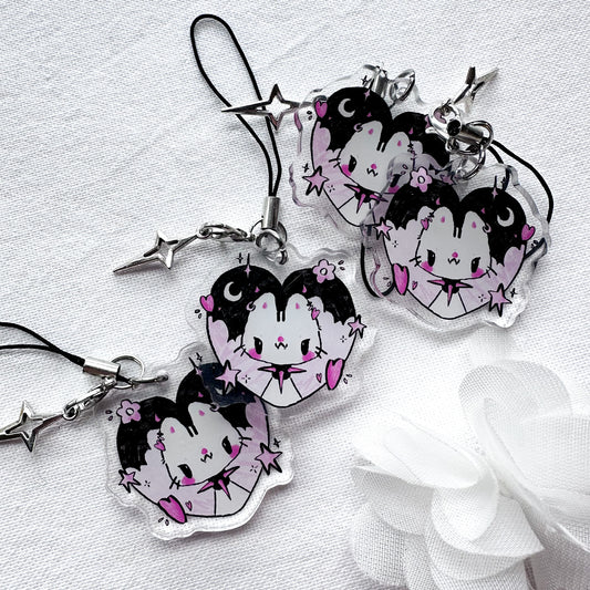 Zora Heart Acrylic Charm