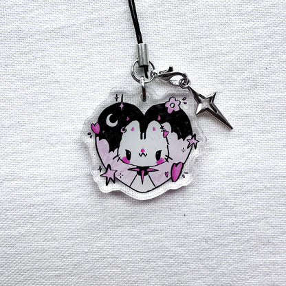 Zora Heart Acrylic Charm