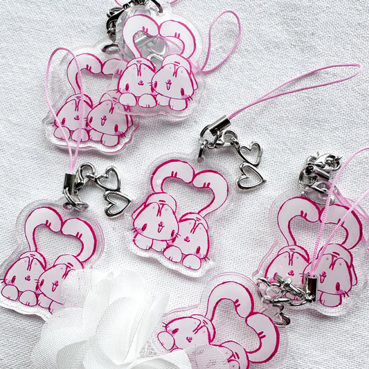 Love Kitties Acrylic Charm