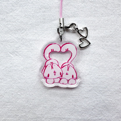 Love Kitties Acrylic Charm