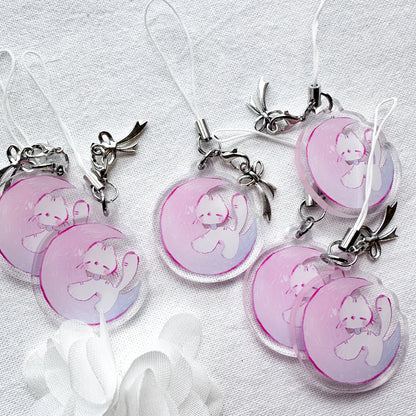 Moon Zora Acrylic Charm