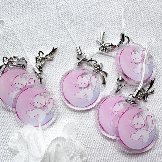 Moon Zora Acrylic Charm