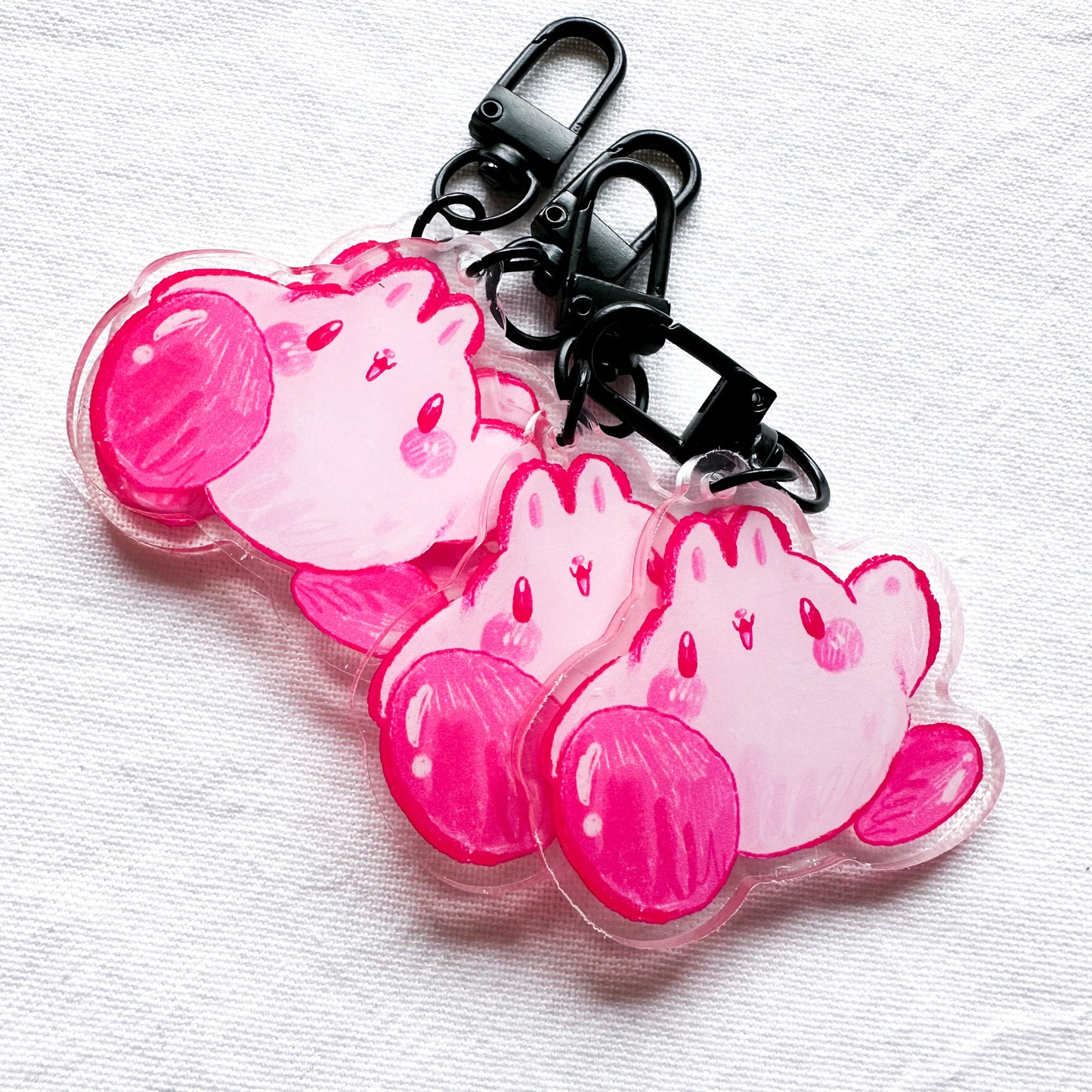 Pink Chonk Big Acrylic Charms