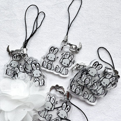 Bunnies Acrylic Charm
