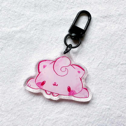 Pink Blob Big Acrylic Charms