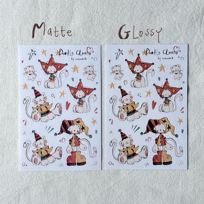 Doodle Clowns Stickersheet