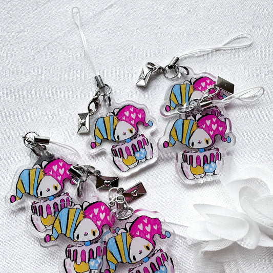 Silly Clown Acrylic Charm