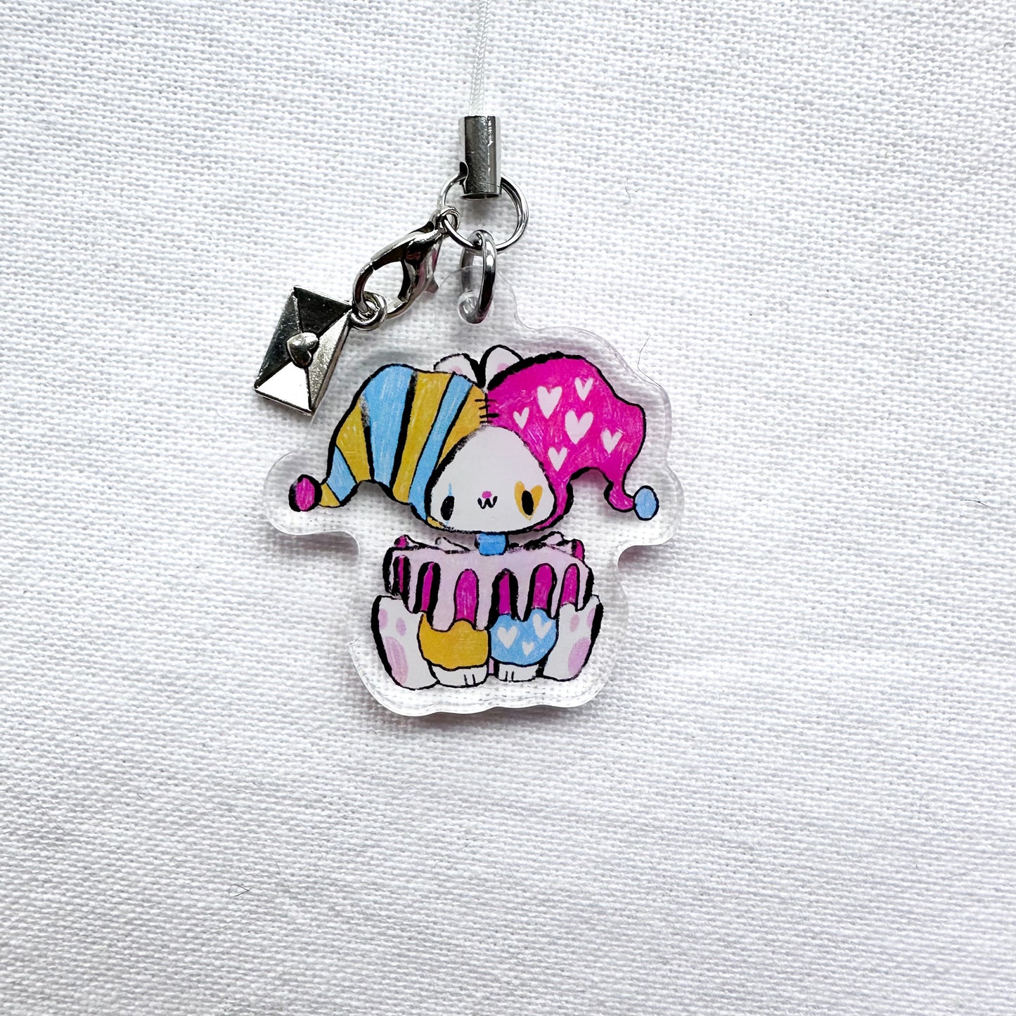 Silly Clown Acrylic Charm