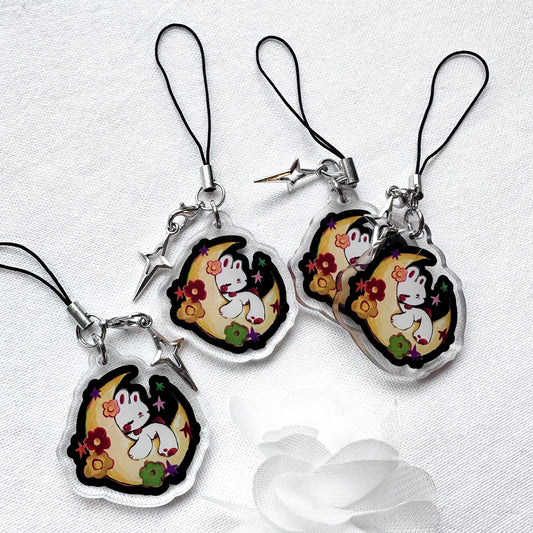 Moon Mako Acrylic Charm