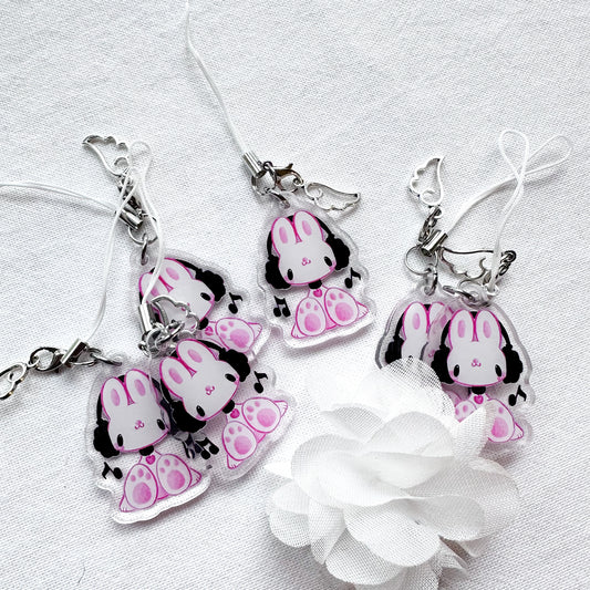 Music Bunny Acrylic Charm