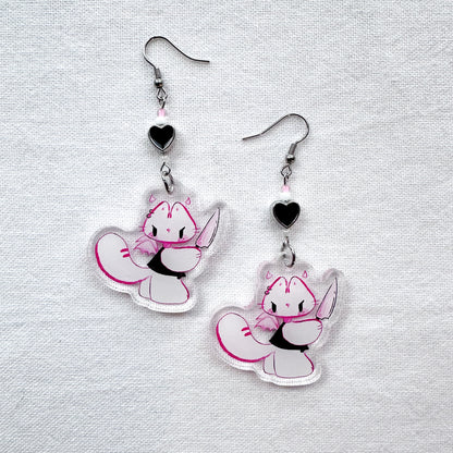Evil Zora Acrylic Earrings