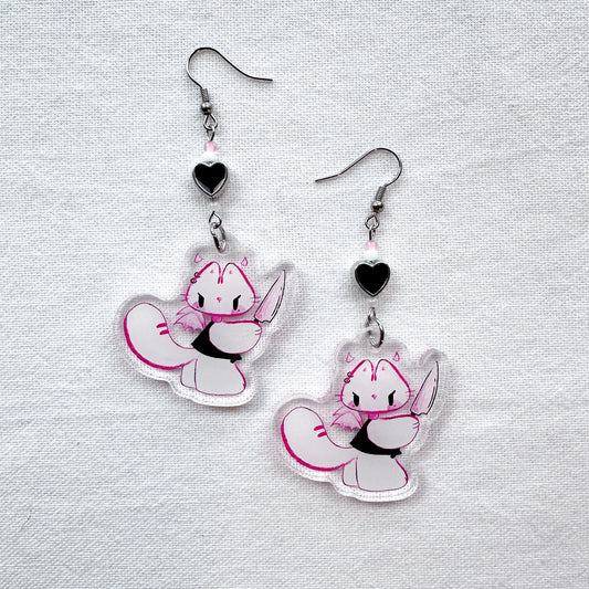 Evil Zora Acrylic Earrings
