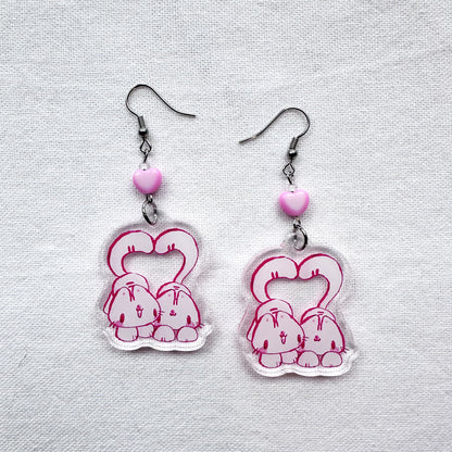 Love Kitties Acrylic Earrings