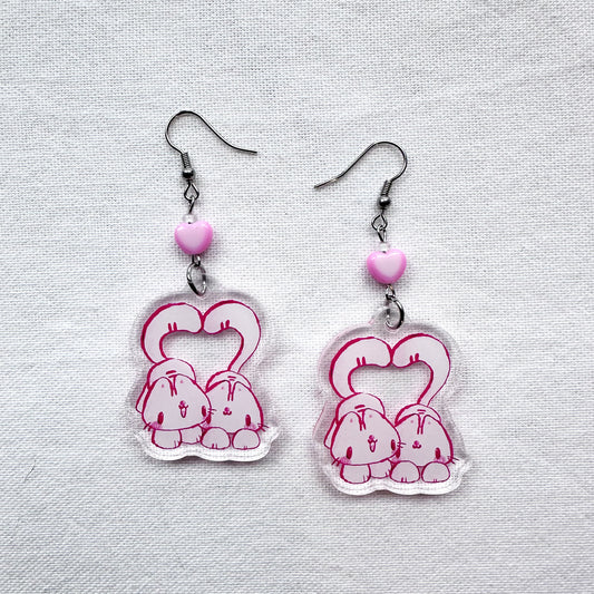 Love Kitties Acrylic Earrings
