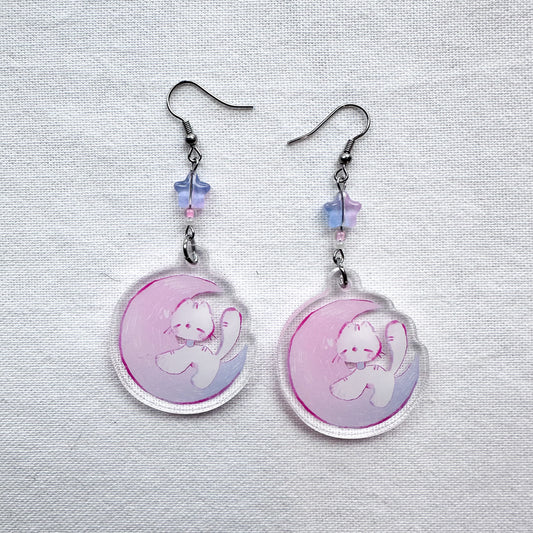 Moon Zora Acrylic Earrings