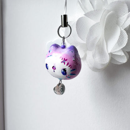 Pink Chonky Cat Clay Charm