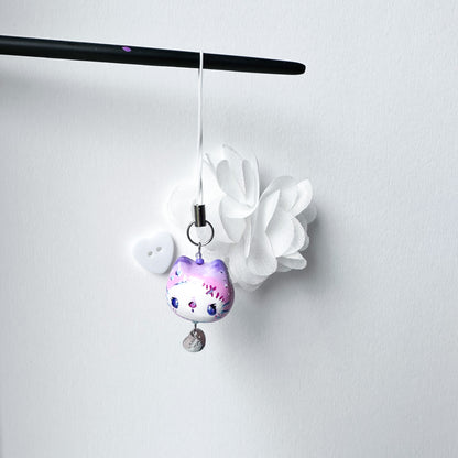 Pink Chonky Cat Clay Charm