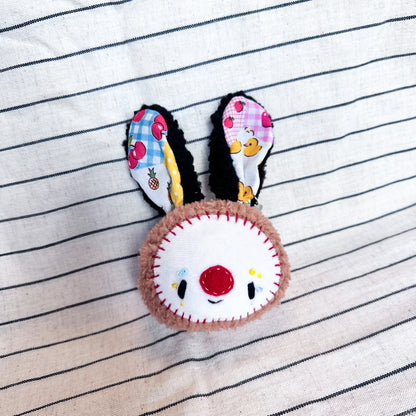 Bunny Clown Plush Charm