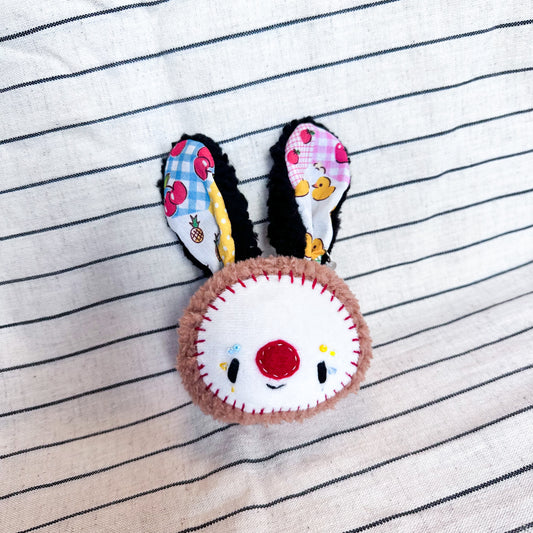 Bunny Clown Plush Charm