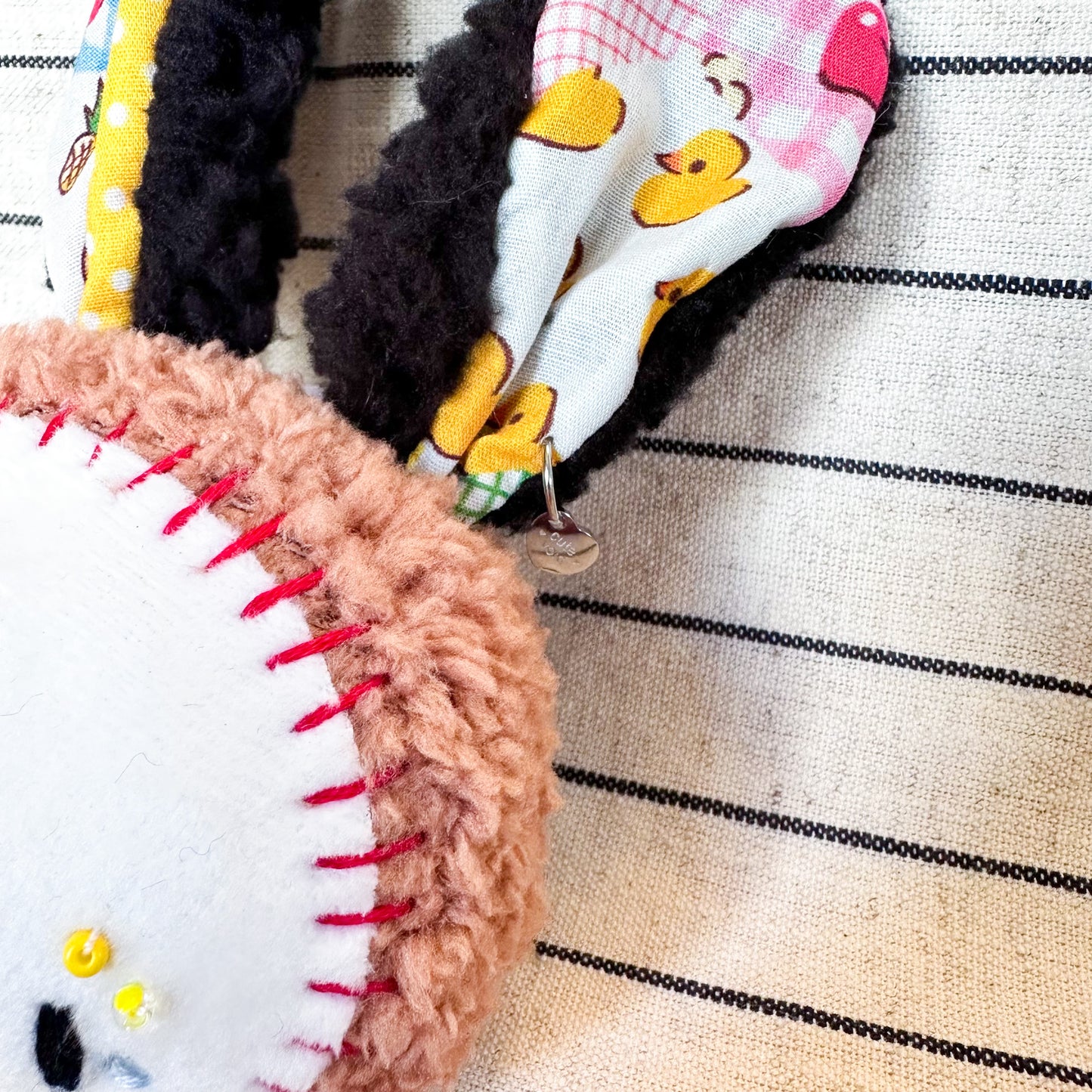 Bunny Clown Plush Charm