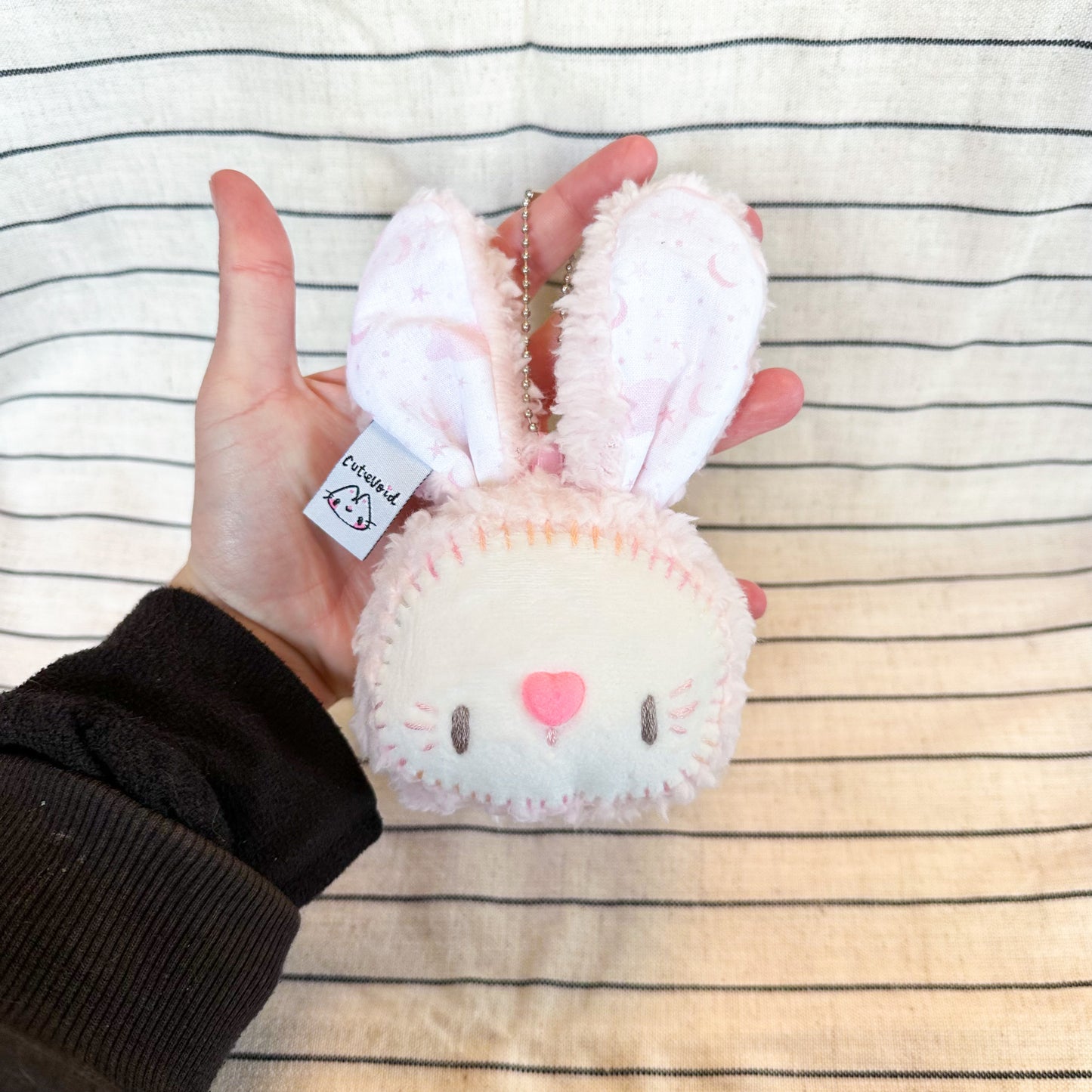 Pink Bunny Plush Charm