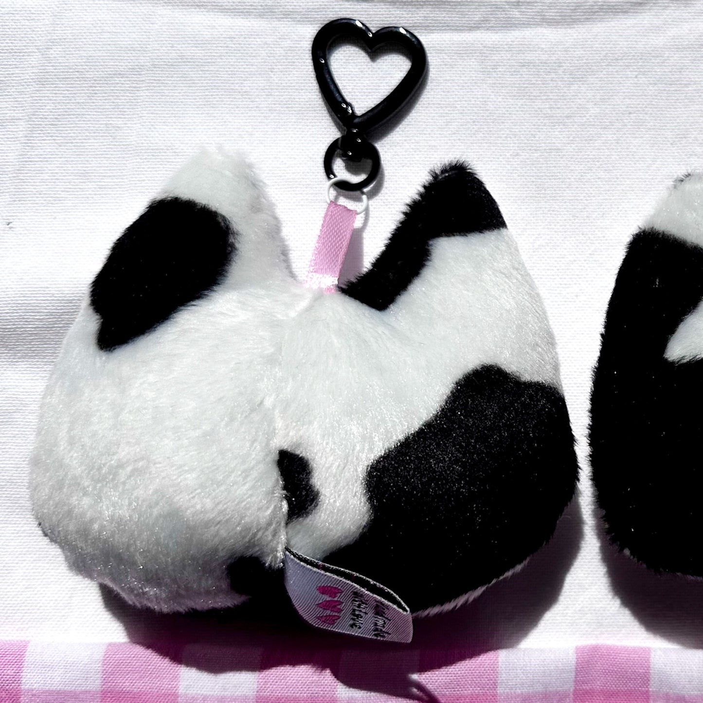 Cow Cat Plush Keychain