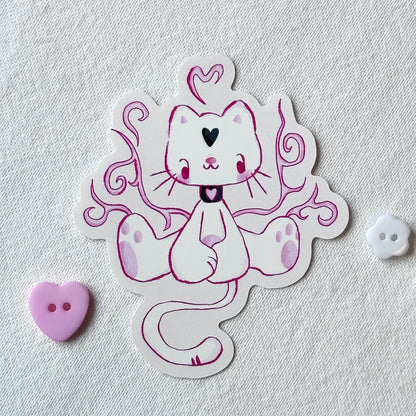 Pink Cats Stickers