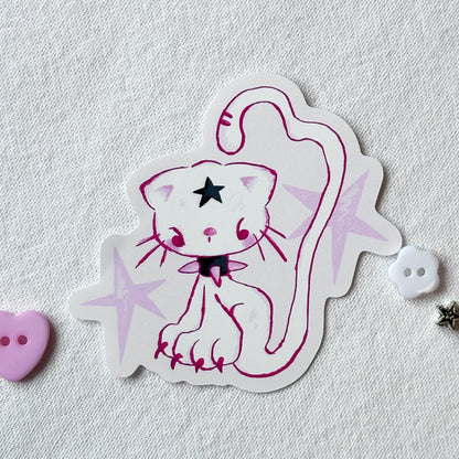 Pink Cats Stickers