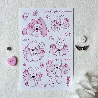 Love Angels Stickersheet