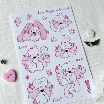 Love Angels Stickersheet