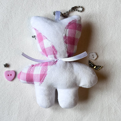 Pink Cat Plush Charm