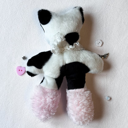 Pink Cow Cat Plushie