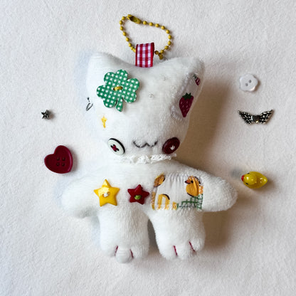 Silly Cat Plush Charm