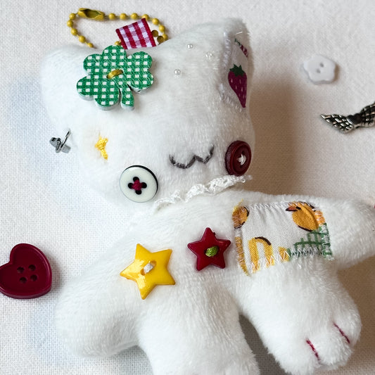 Silly Cat Plush Charm