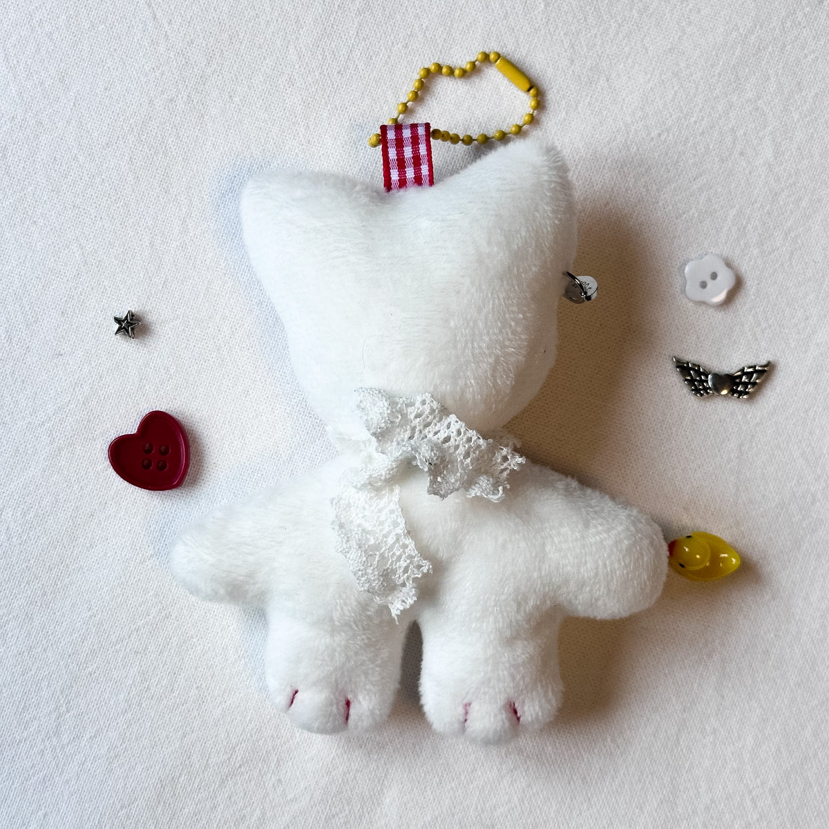 Silly Cat Plush Charm