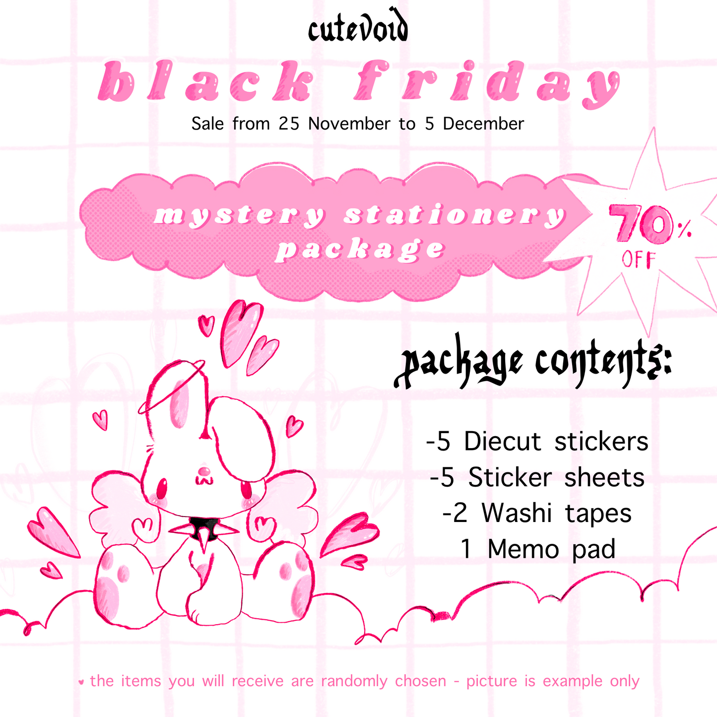 Mystery Stationery Package 70% OFF