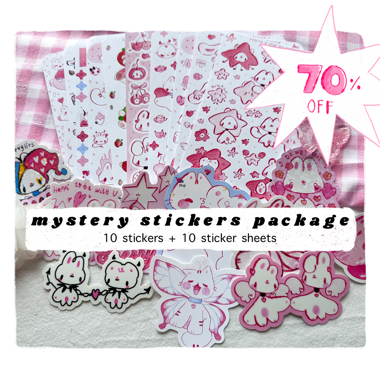 Mystery Stickers Package 70% OFF